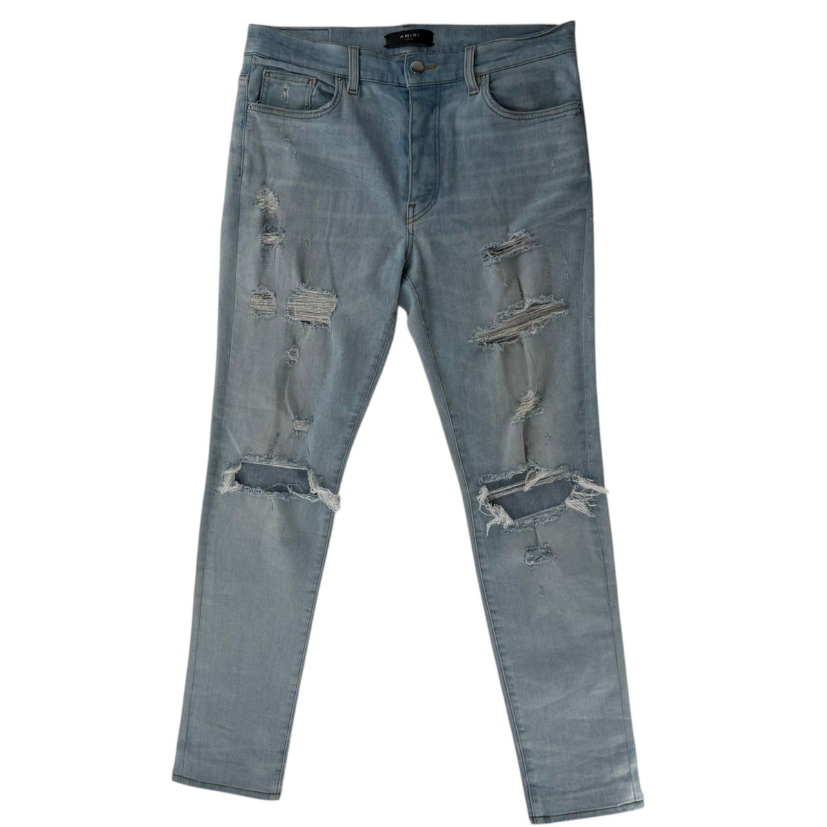Amiri Distressed Jeans Blue
