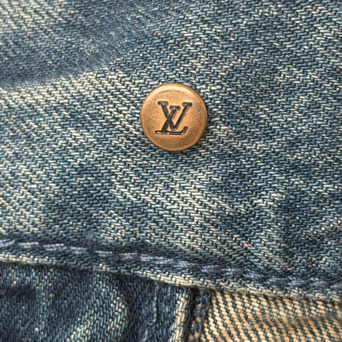 Louis Vuitton Denim Carpenter Shorts Blue