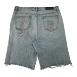 Paly Good Times Distressed Denim Shorts Light Wash