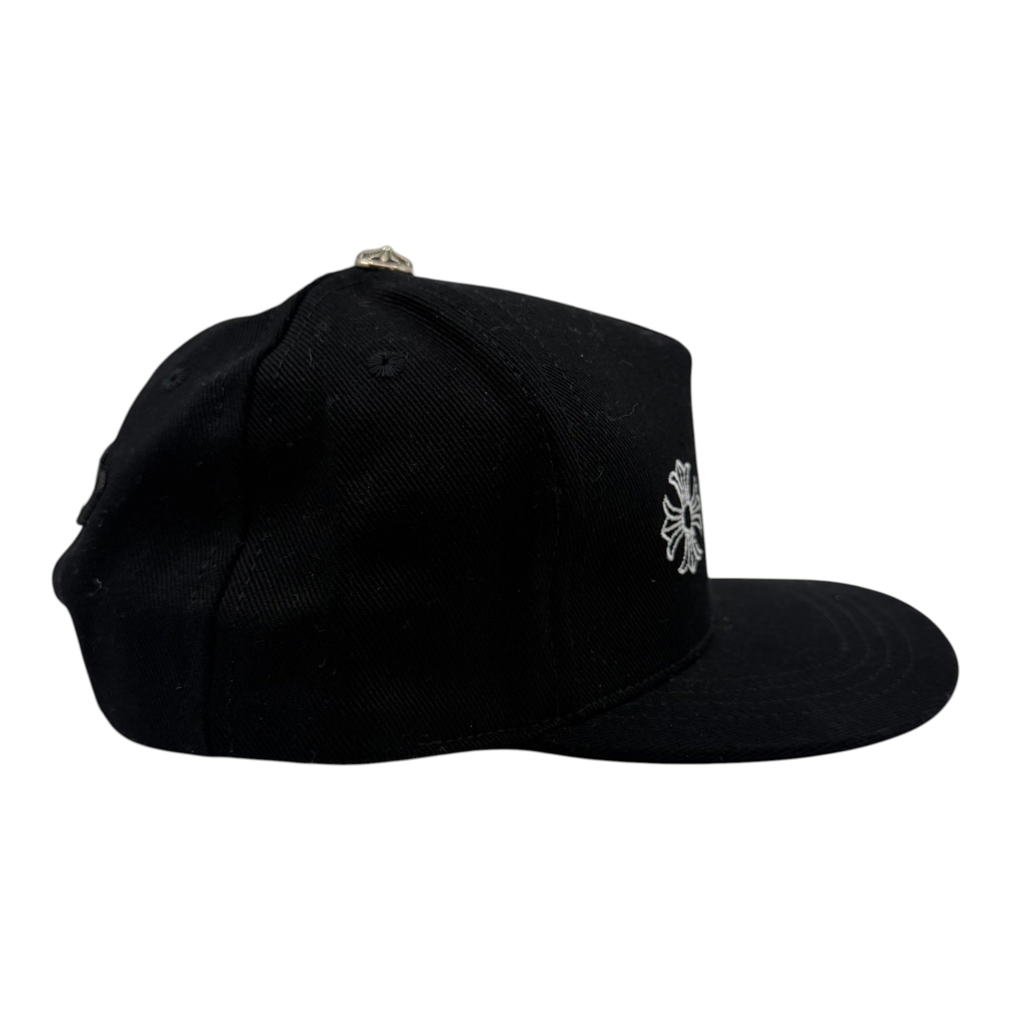 Chrome Hearts Horseshoe Denim Snapback Black