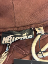 Hellstar Tribal Zip-Up Hoodie Brown