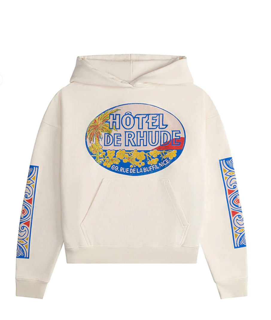 Rhude Hotel Hoodie "Cream"