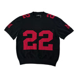 Amiri 22 Mesh Sweater Tee Black