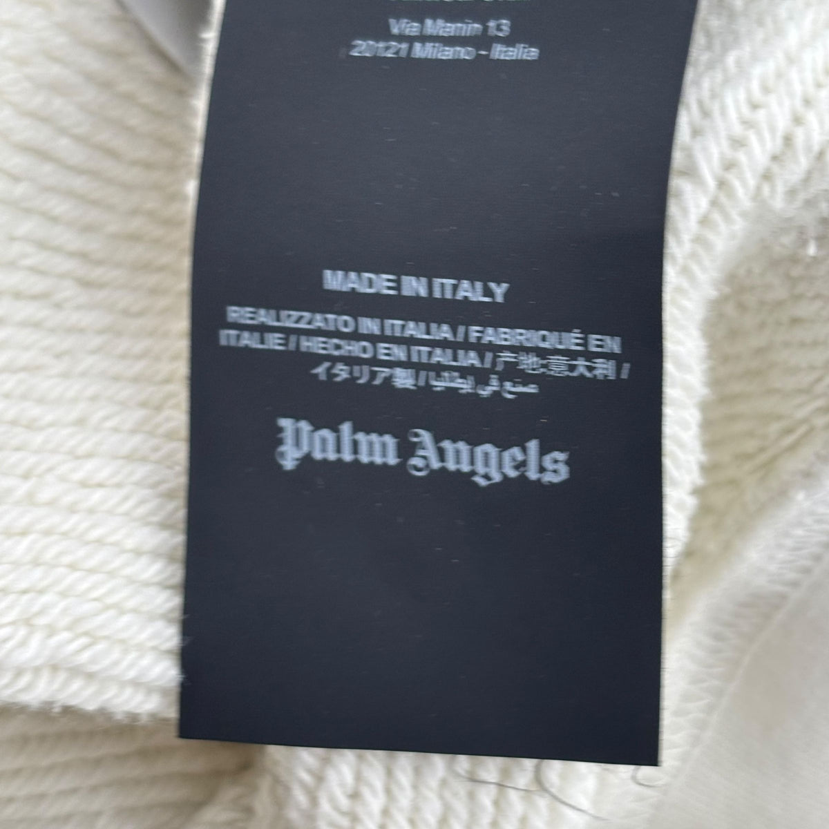 Palm Angels Sweatshirt "Teddy Bear White"