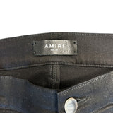 Amiri Waxed Skinny Jean Black Leg Patch