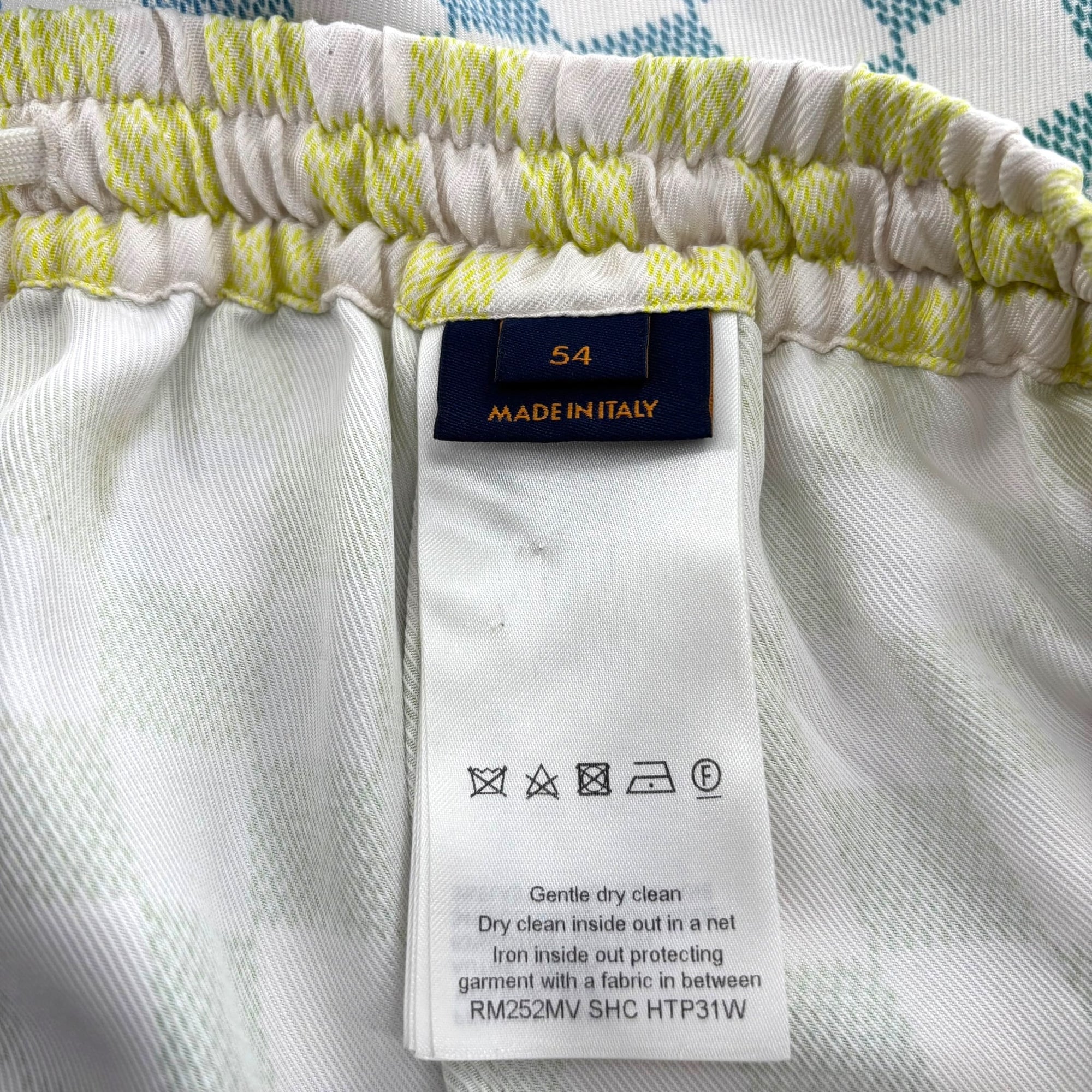 Louis Vuitton Damier Gradient Printed Silk Shorts Multicolor