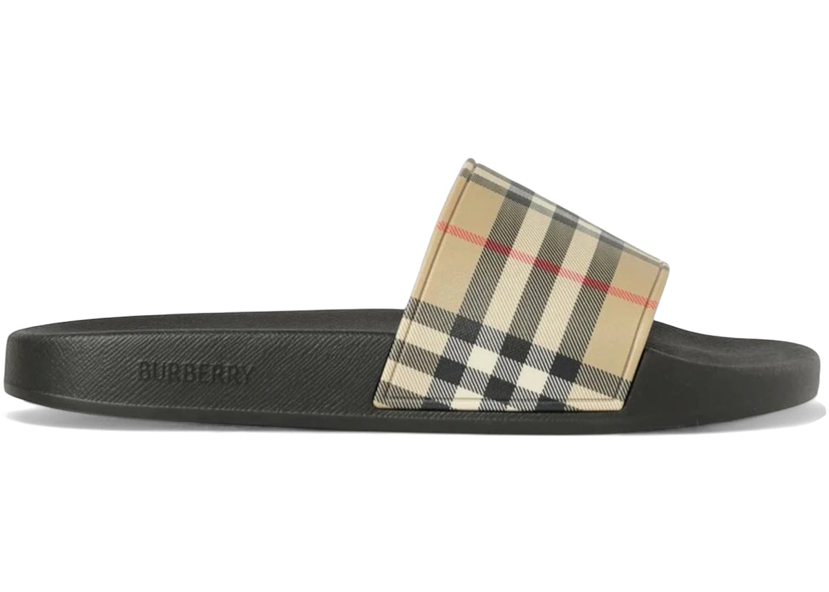 Burberry Furley Check Slide Brown
