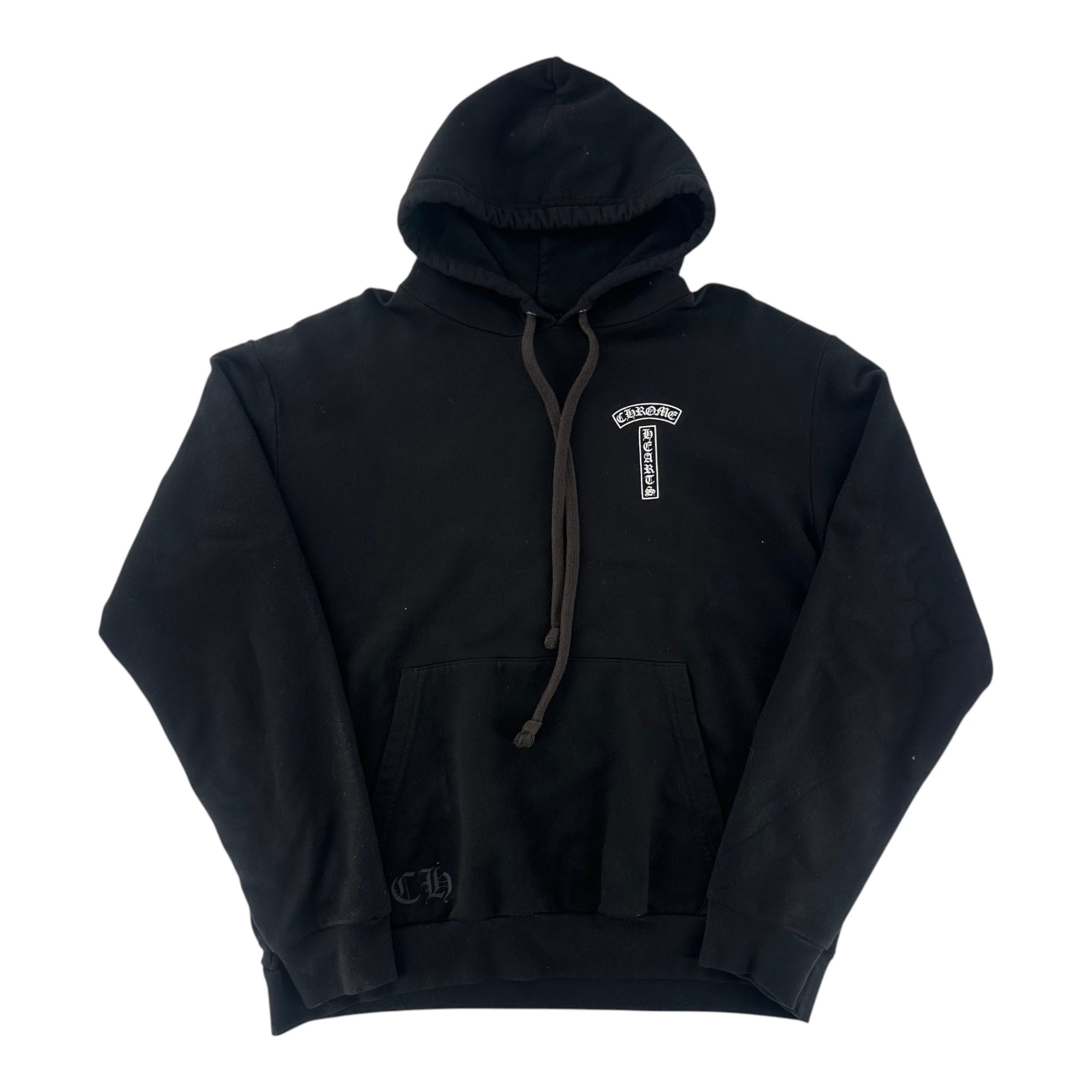 Chrome Hearts T Bar Logo USA Hoodie Black