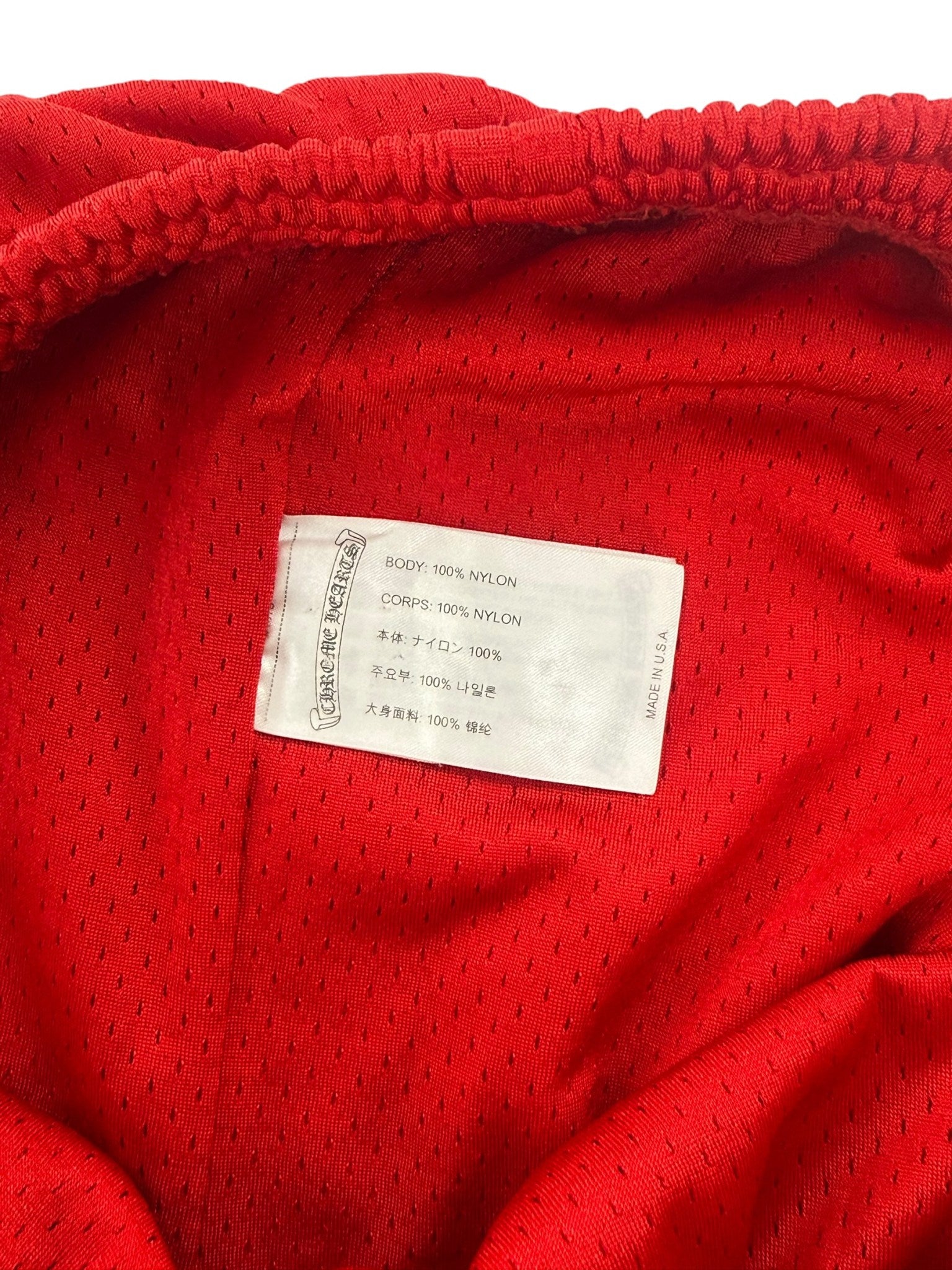 Chrome Hearts Matty Boy Mesh Varsity Pants Red