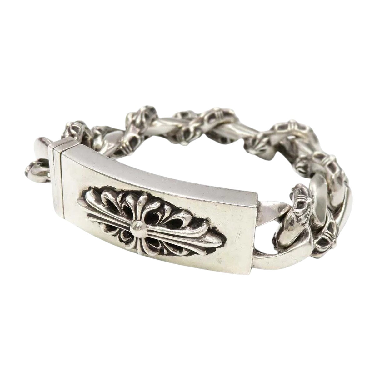 Chrome Hearts Fancy Link Floral 13 Link Bracelet