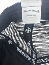 Chrome Hearts F*CK Letter Patch Trucker Cap Black/White