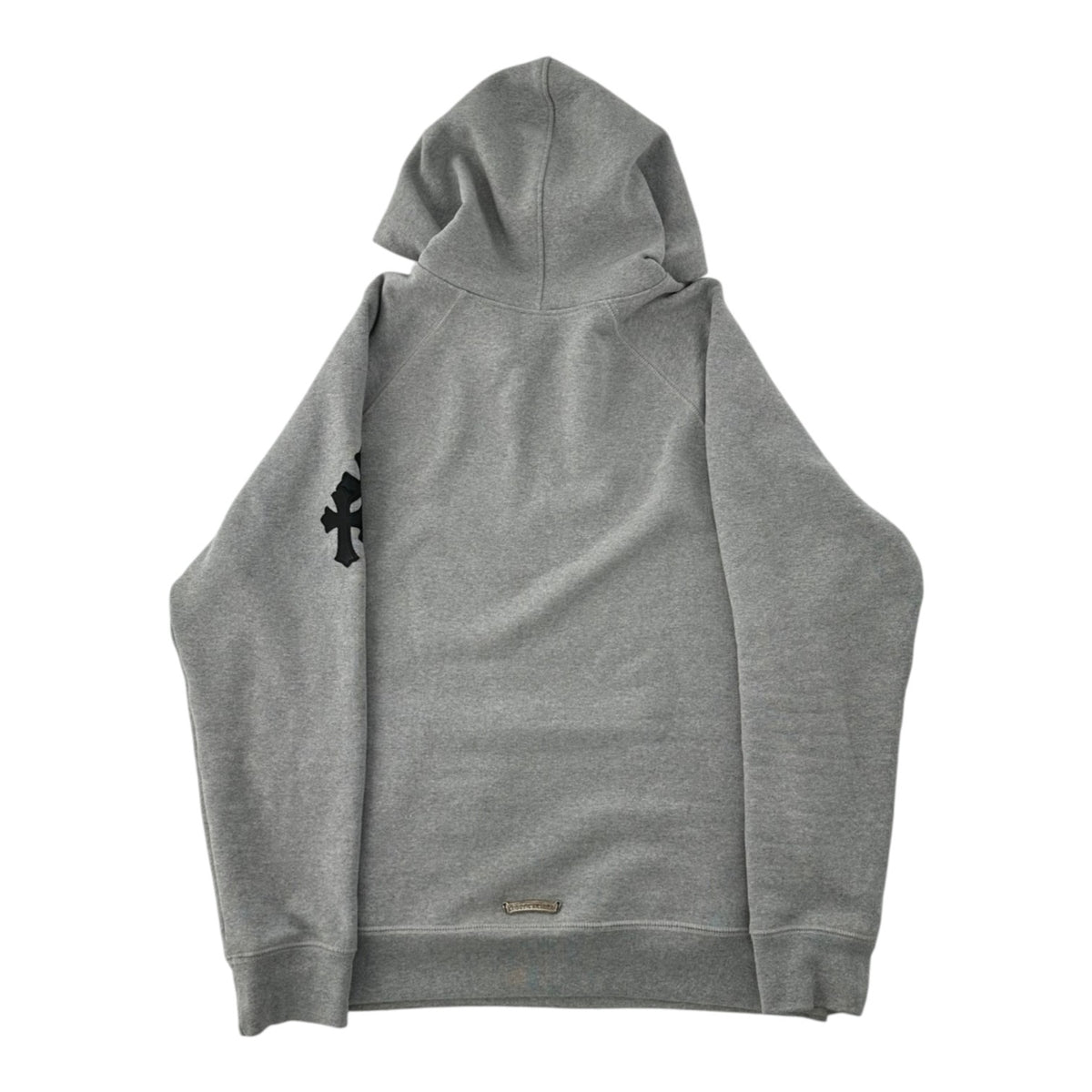 Chrome Hearts Paper Jam Cross Hoodie Grey