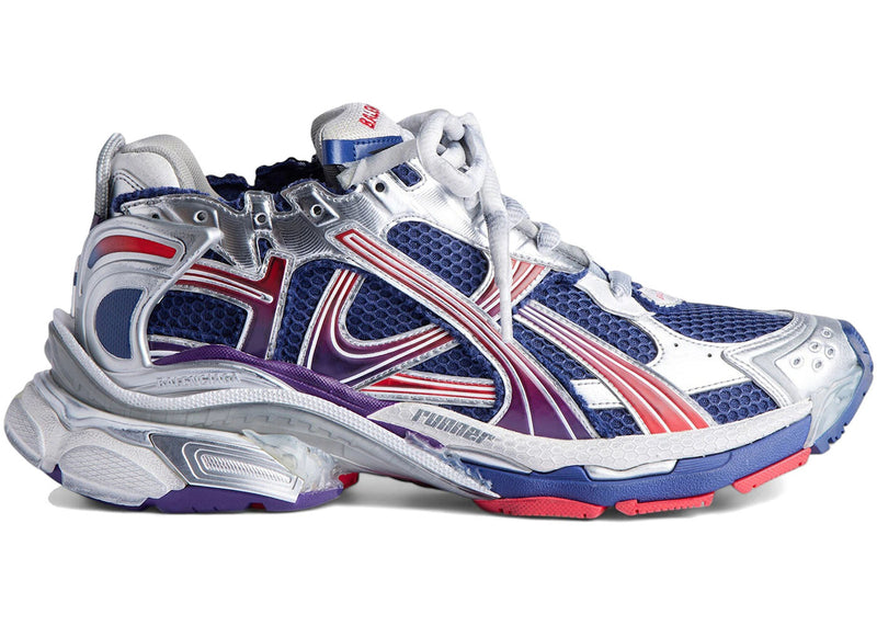 Balenciaga Runner Sneaker Navy Red Grey