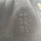 Chrome Hearts Cross Patched Vertical Logo Sweat Shorts Black