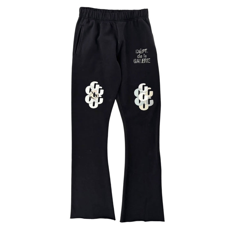 Gallery Dept Patch Black Flare Sweatpants