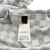 Louis Vuitton Damier Gradient Printed Silk Polo Shirt Multicolor