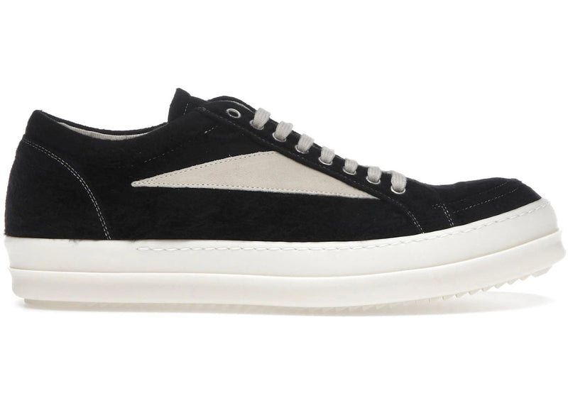 Rick Owens DRKSHDW Vintage Sneaks Black Milk Brushed Cotton