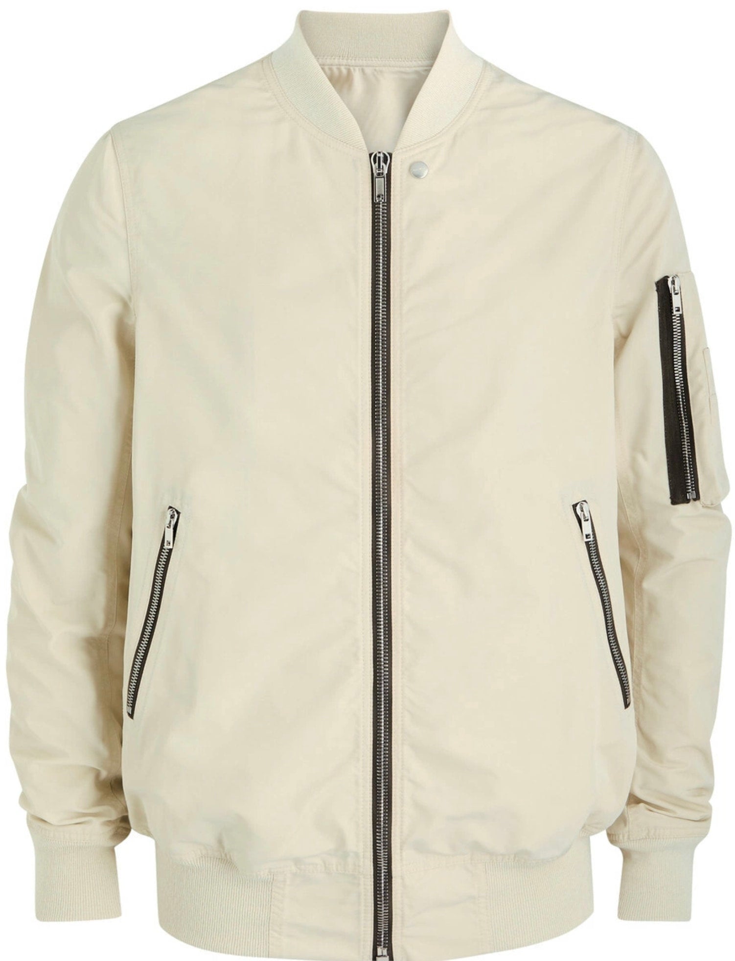 Rick Owens Beige Bomber Jacket