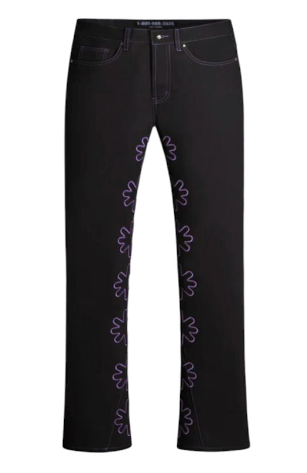 Lost Shdws Purple Outline Denim