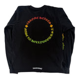 Chrome Hearts Gradient Floral Circle Long Sleeve Shirt Black