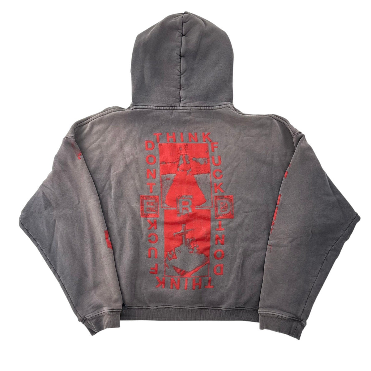 ERD Lips Lock Hoodie Grey