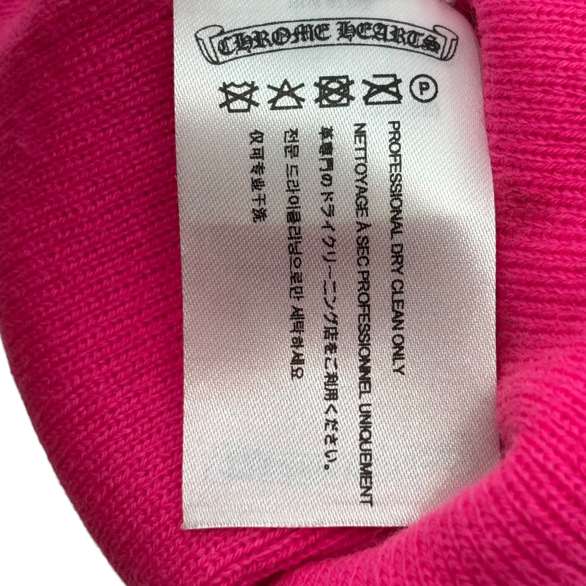 Chrome Hearts Logo Beanie Pink