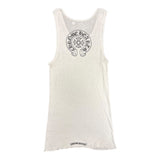 Chrome Hearts Horseshoe Ribbed Tank Top White