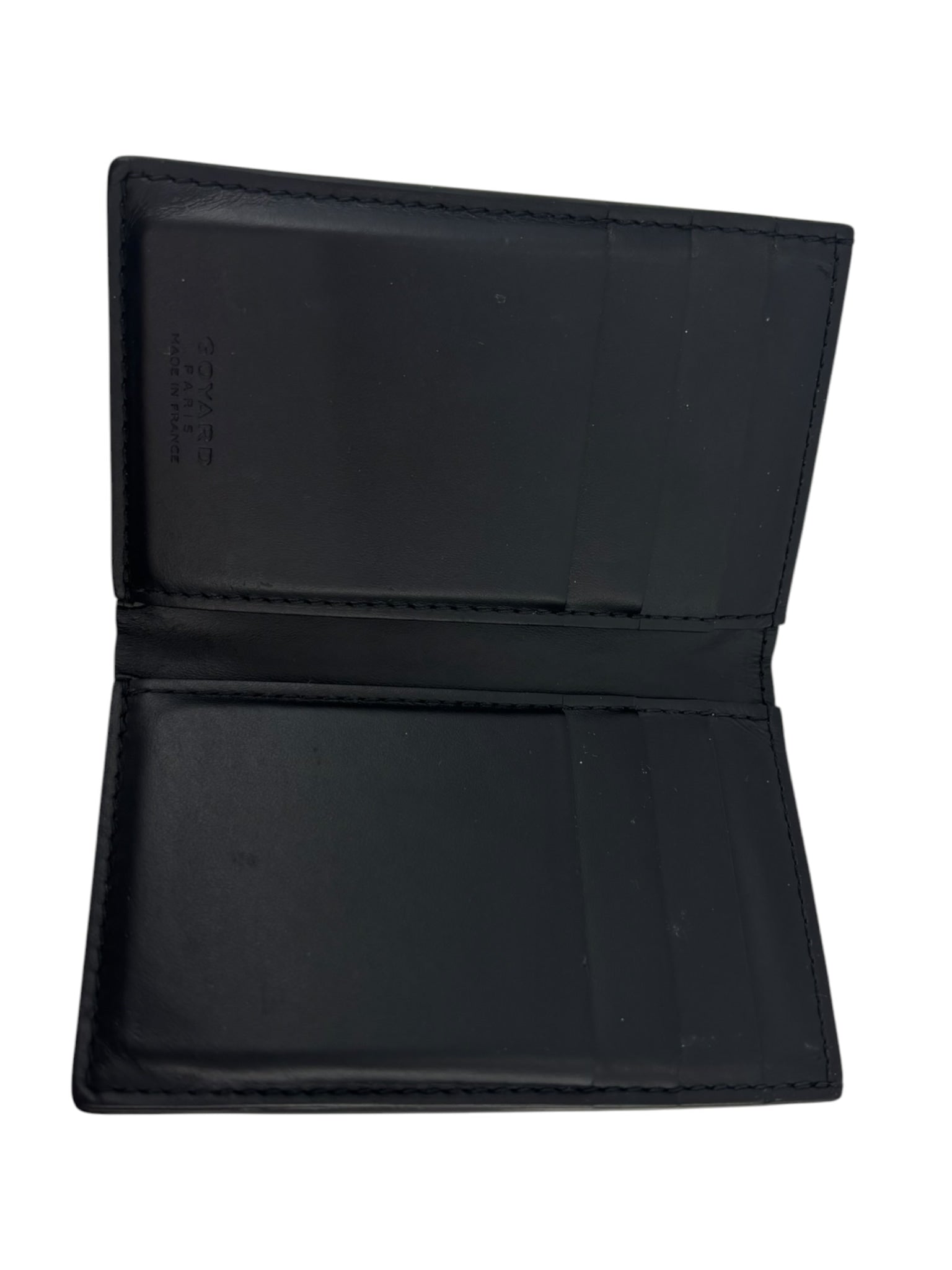 Goyard Vertical Bifold Wallet Black