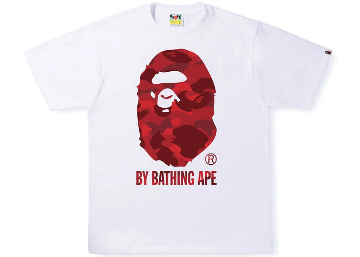 BAPE Color Camo By Bathing Ape Tee White Red