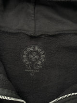 Chrome Hearts T Logo FU Shoulder Zip Up Hoodie Black