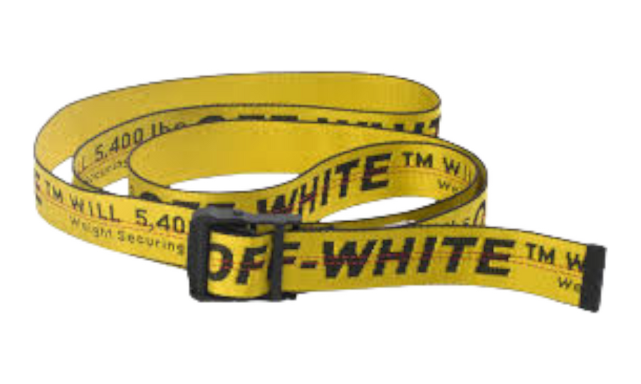 Off White Yellow Industrial Belt – Luxury Box Atl